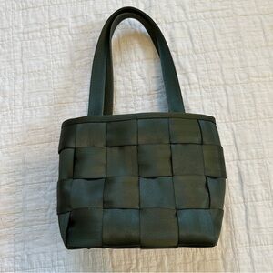 Vintage Harvey’s The Original Seatbelt Tote Bag Dark Green